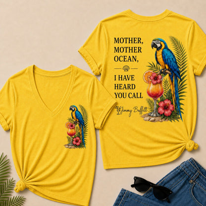 Mother,Mother Ocean,I have Heard You Call V-Neck T-Shirt